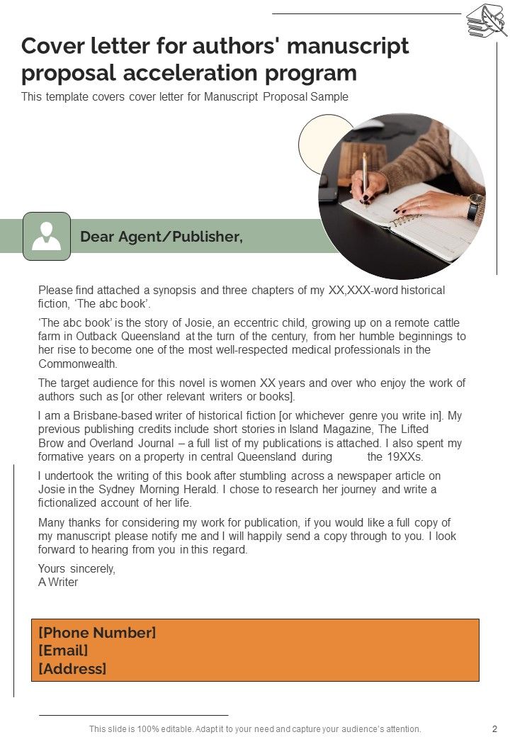 Authors Manuscript Proposal Acceleration Program Example Document Report Doc Pdf Ppt