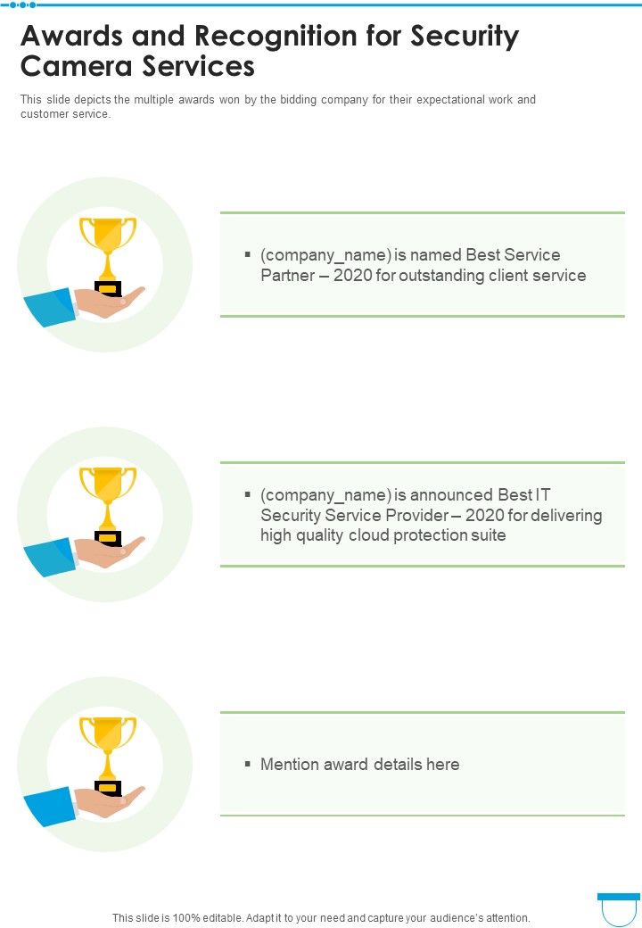 Awards_And_Recognition_For_Security_Camera_Services_One_Pager_Sample_Example_Document_Slide_1.jpg