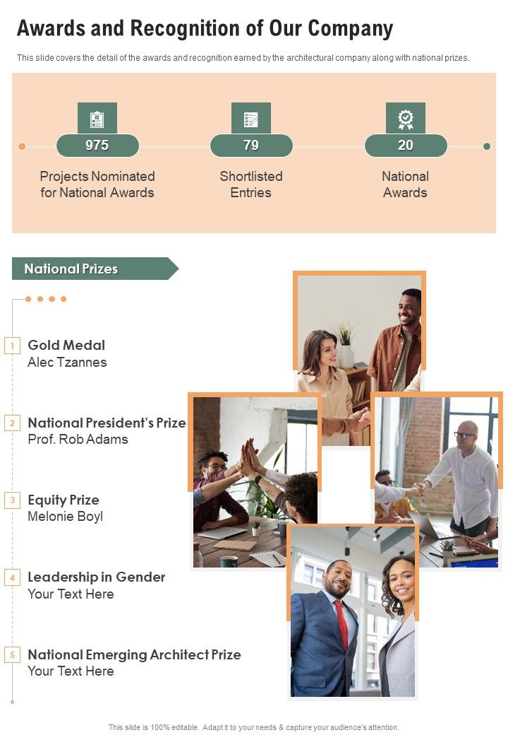 Awards And Recognition Of Our Company One Pager Documents Slide01