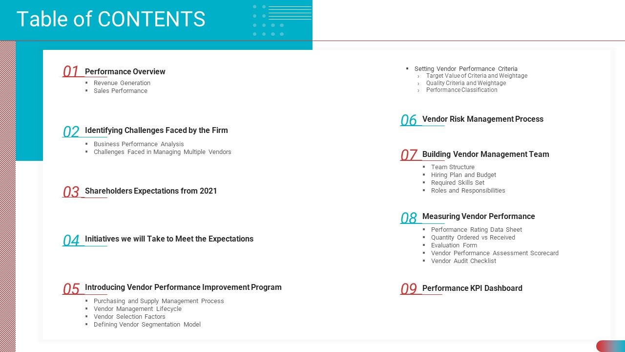 Benchmarking_Vendor_Operation_Control_Procedure_Table_Of_Contents_Rules_PDF_Slide_1.jpg