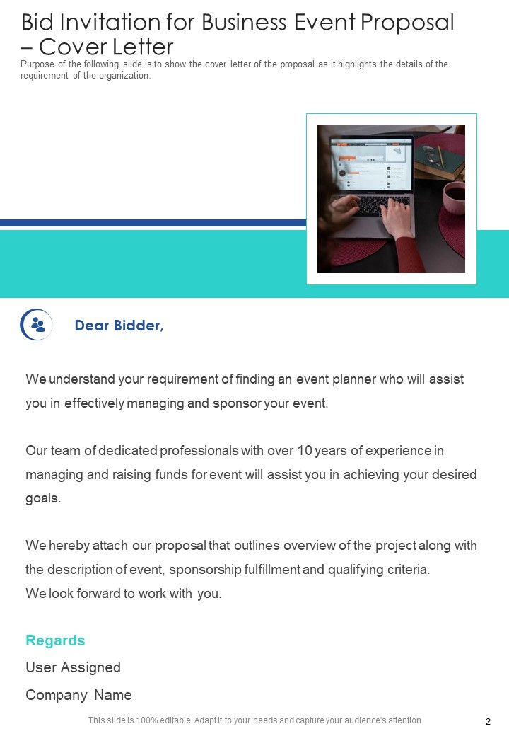 Bid Invitation For Business Event Proposal Example Document Report Doc Pdf Ppt