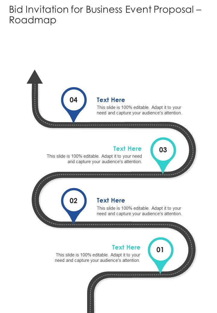 Bid Invitation For Business Event Proposal Roadmap One Pager Sample Example Document Slide01