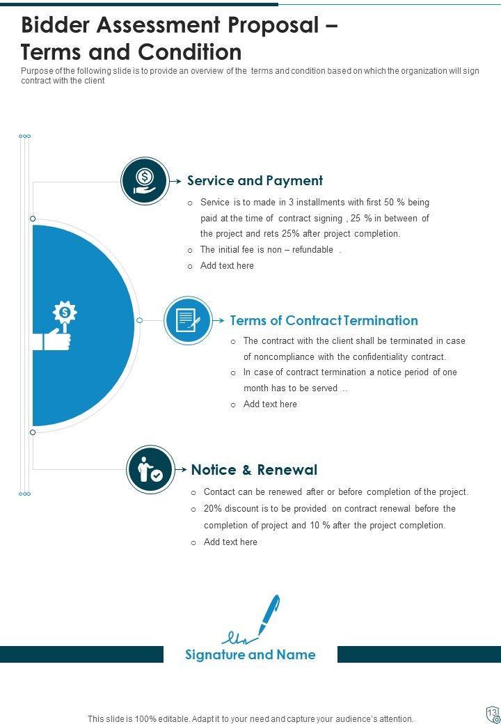 Bidder Assessment Proposal Example Document Report Doc Pdf Ppt
