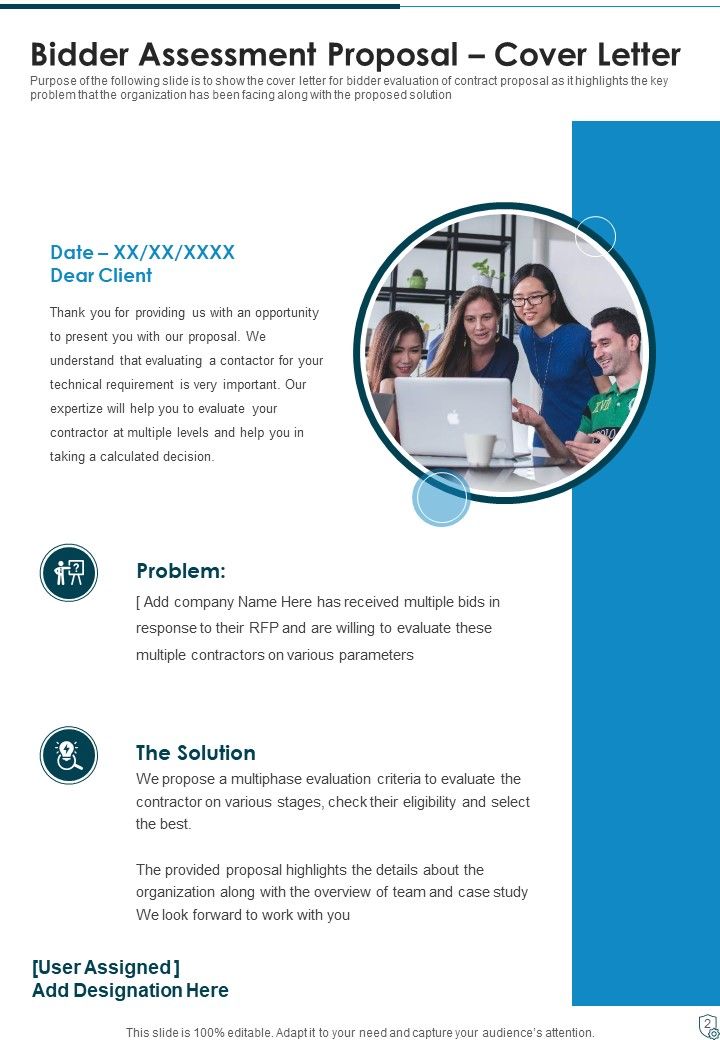 Bidder Assessment Proposal Example Document Report Doc Pdf Ppt