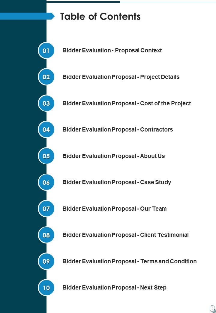 Bidder Assessment Proposal Example Document Report Doc Pdf Ppt