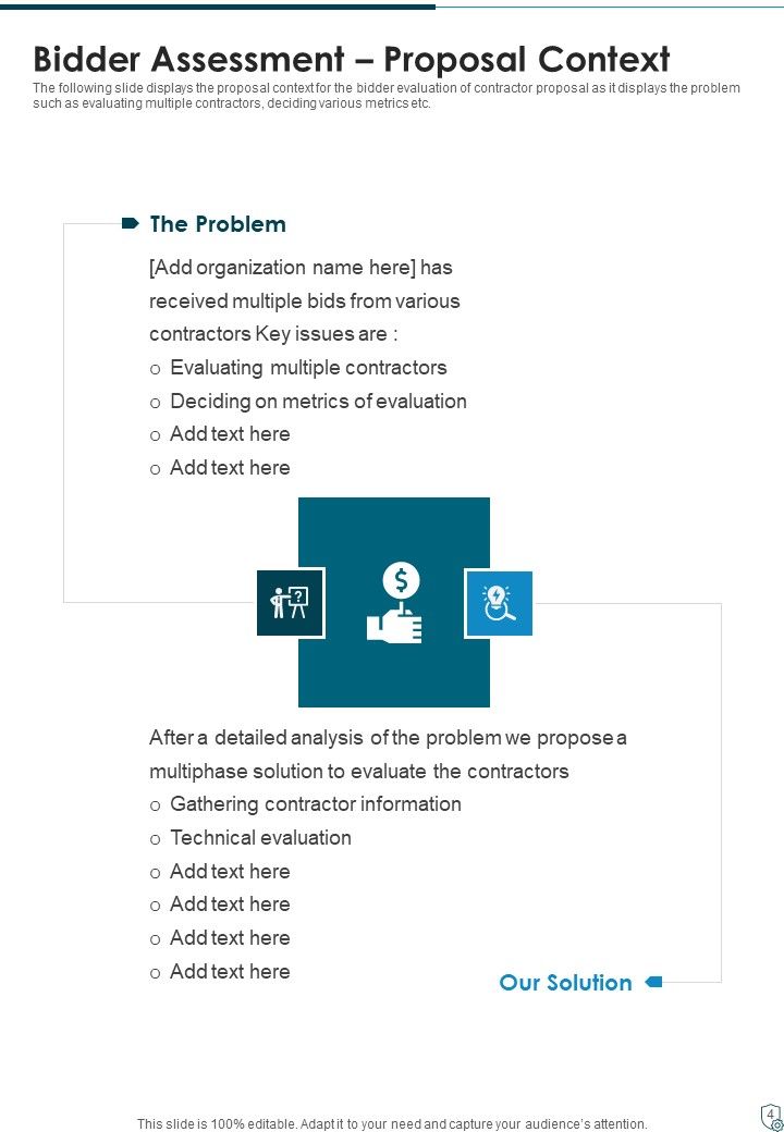 Bidder Assessment Proposal Example Document Report Doc Pdf Ppt