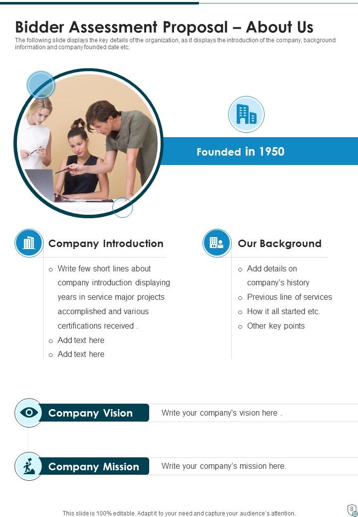 Bidder Assessment Proposal Example Document Report Doc Pdf Ppt