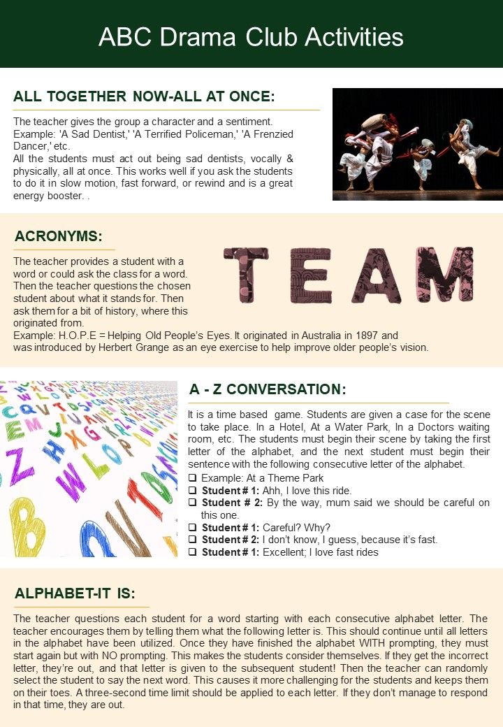 Bifold One Pager School Theatre Group Newsletter Template