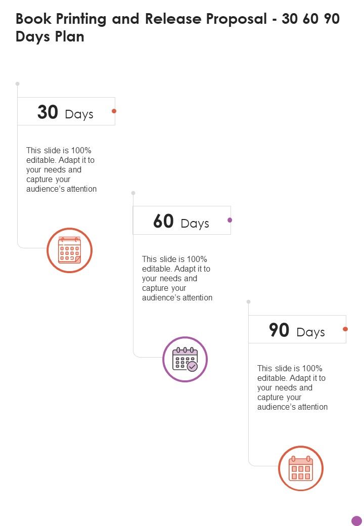 Book_Printing_And_Release_Proposal_30_60_90_Days_Plan_One_Pager_Sample_Example_Document_Slide_1.jpg