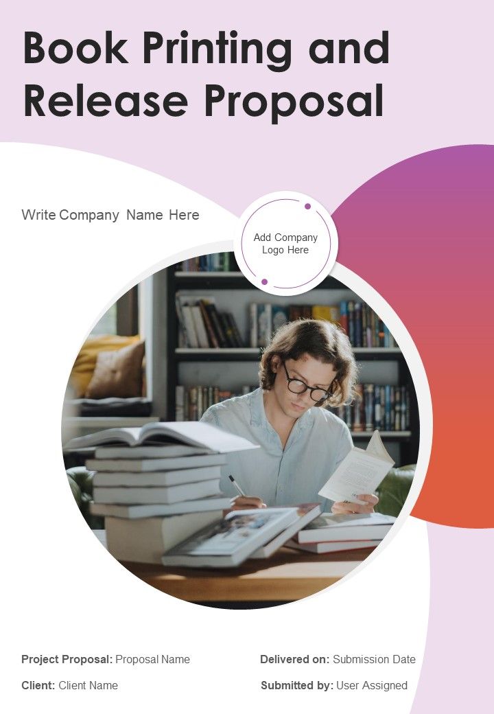Book Printing And Release Proposal Example Document Report Doc Pdf Ppt Slide01