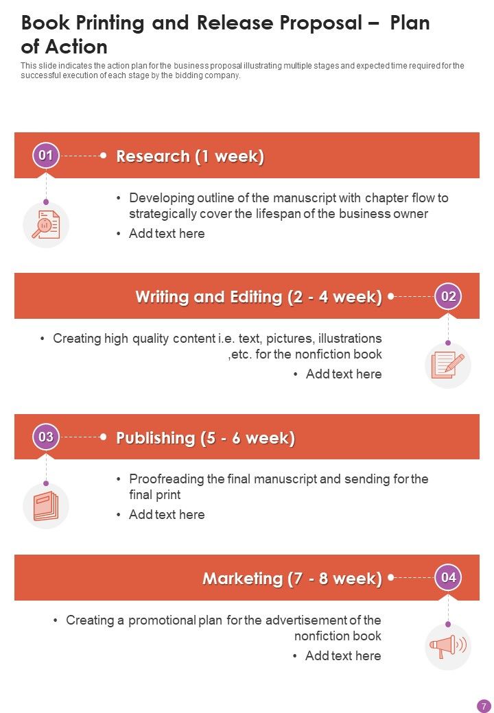 Book Printing And Release Proposal Example Document Report Doc Pdf Ppt