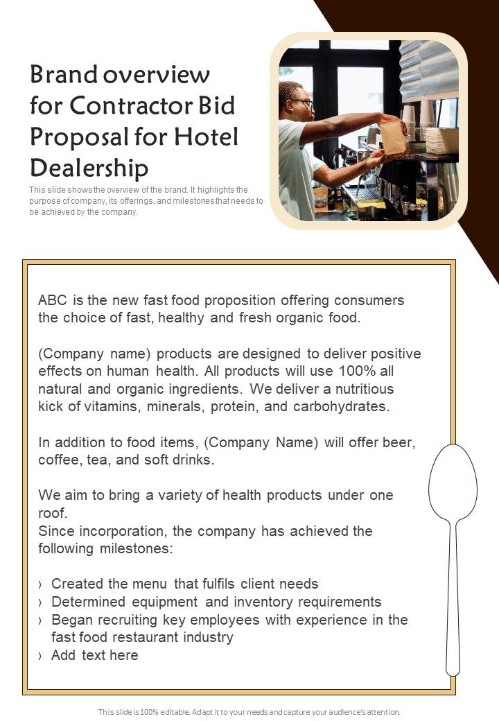 Brand_Overview_For_Contractor_Bid_Proposal_For_Hotel_Dealership_One_Pager_Sample_Example_Document_Slide_1.jpg