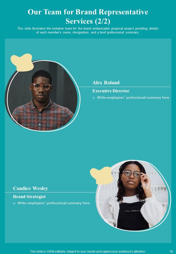 Brand Representative Proposal Template Example Document Report Doc Pdf Ppt