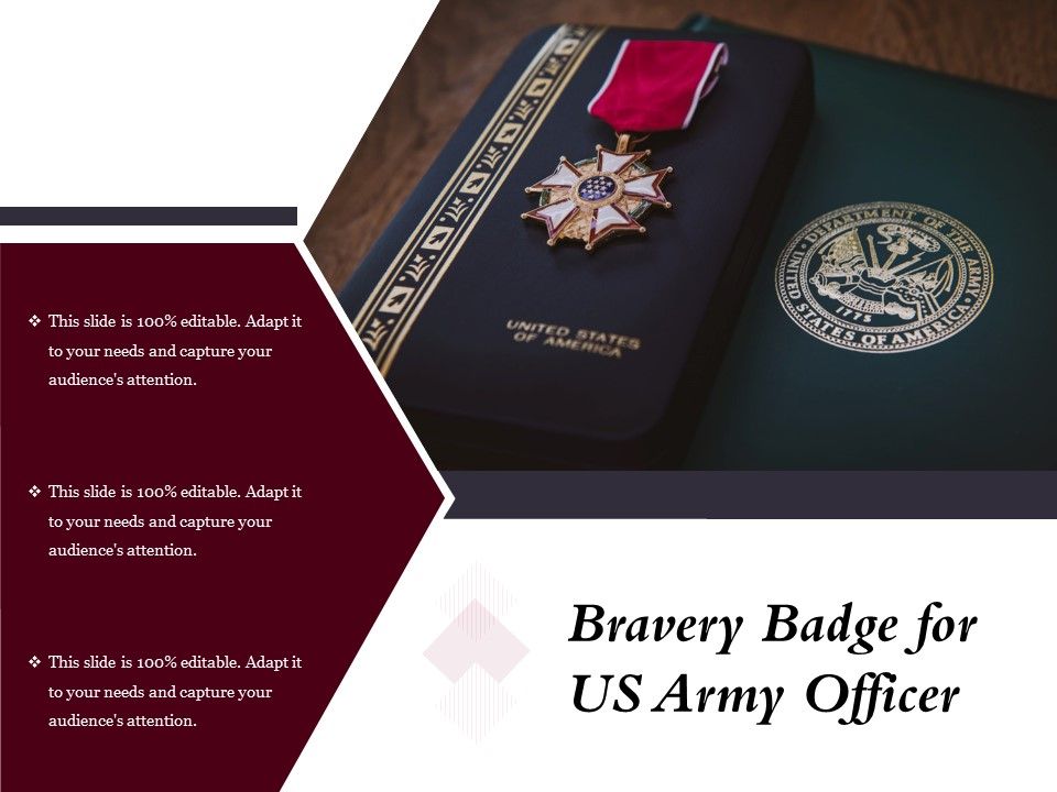 Bravery_Badge_For_US_Army_Officer_Ppt_PowerPoint_Presentation_Portfolio_Design_Templates_PDF_Slide_1.jpg