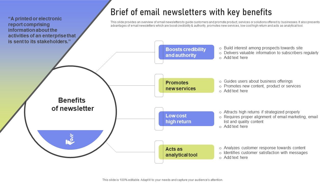 Brief_Of_Email_Newsletters_With_Key_Benefits_Ppt_PowerPoint_Presentation_File_Backgrounds_PDF_Slide_1.jpg