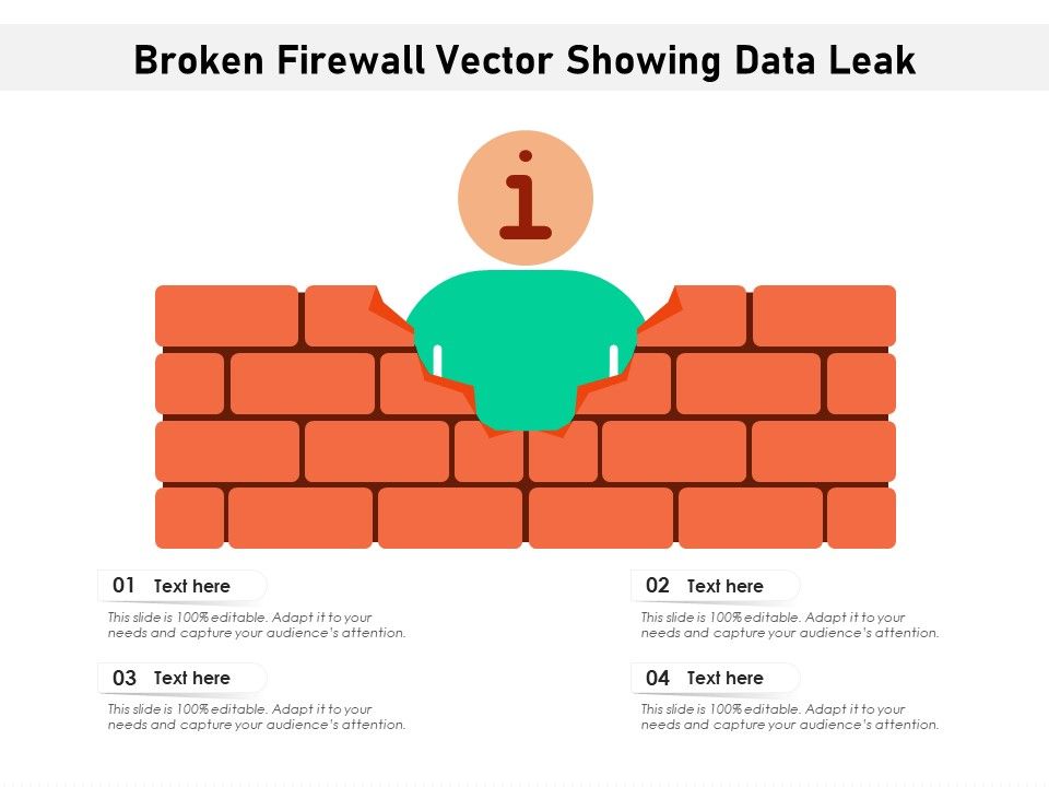 Broken_Firewall_Vector_Showing_Data_Leak_Ppt_PowerPoint_Presentation_Gallery_Demonstration_PDF_Slide_1.jpg