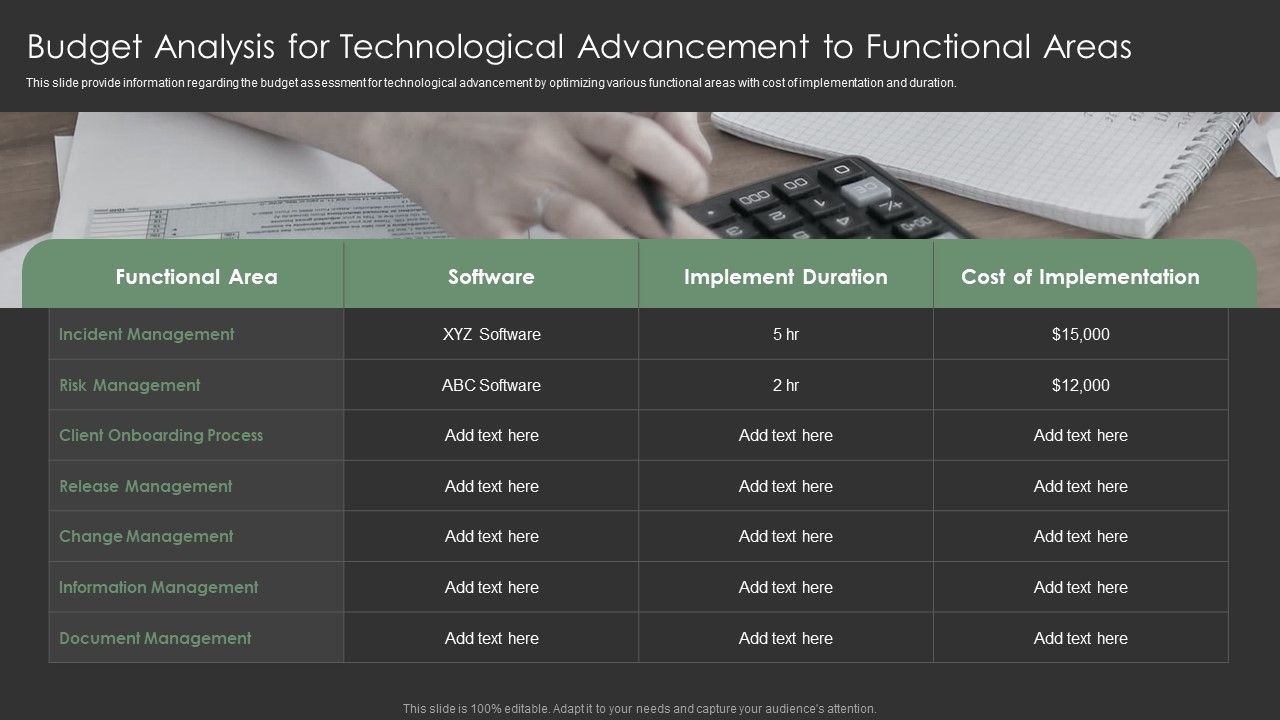 Budget_Analysis_For_Technological_Advancement_To_Functional_Areas_Sample_PDF_Slide_1.jpg