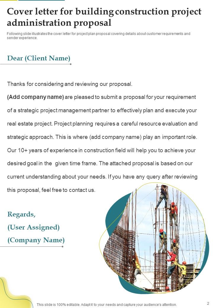 Building Construction Project Administration Proposal Example Document Report Doc Pdf Ppt