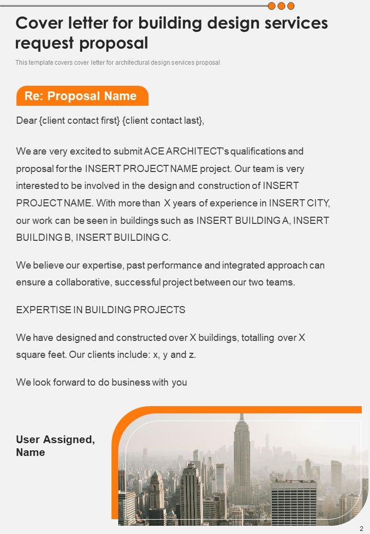 Building Design Services Request Proposal Example Document Report Doc Pdf Ppt