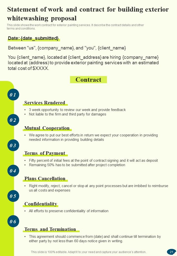 Building Exterior Whitewashing Proposal Example Document Report Doc Pdf Ppt