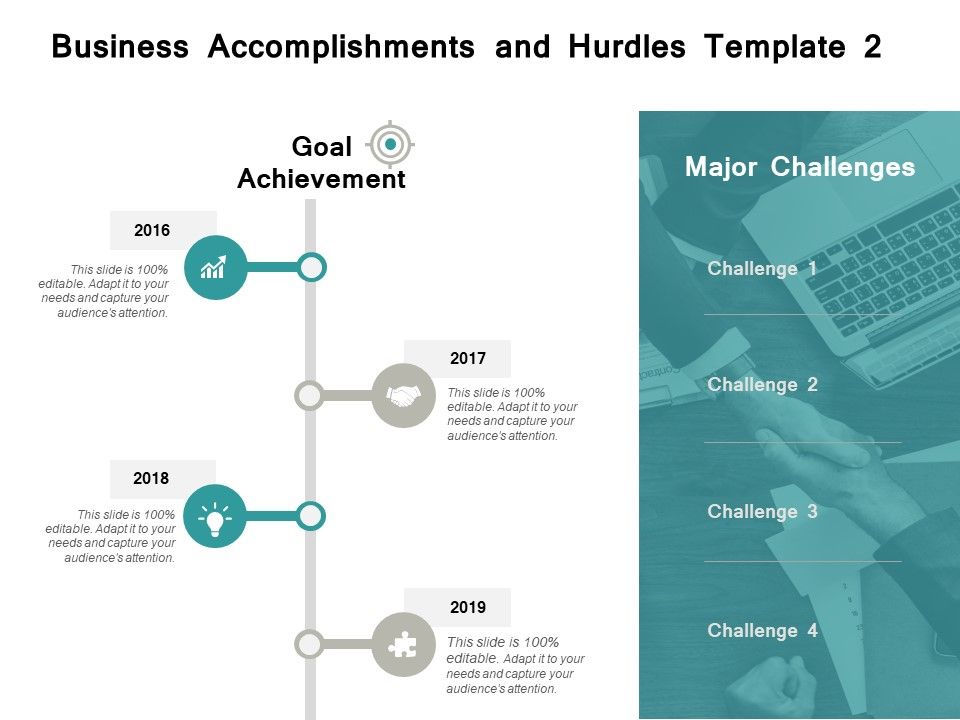 Business_Accomplishments_And_Hurdles_2016_To_2019_Ppt_PowerPoint_Presentation_Infographic_Template_Slide_1.jpg