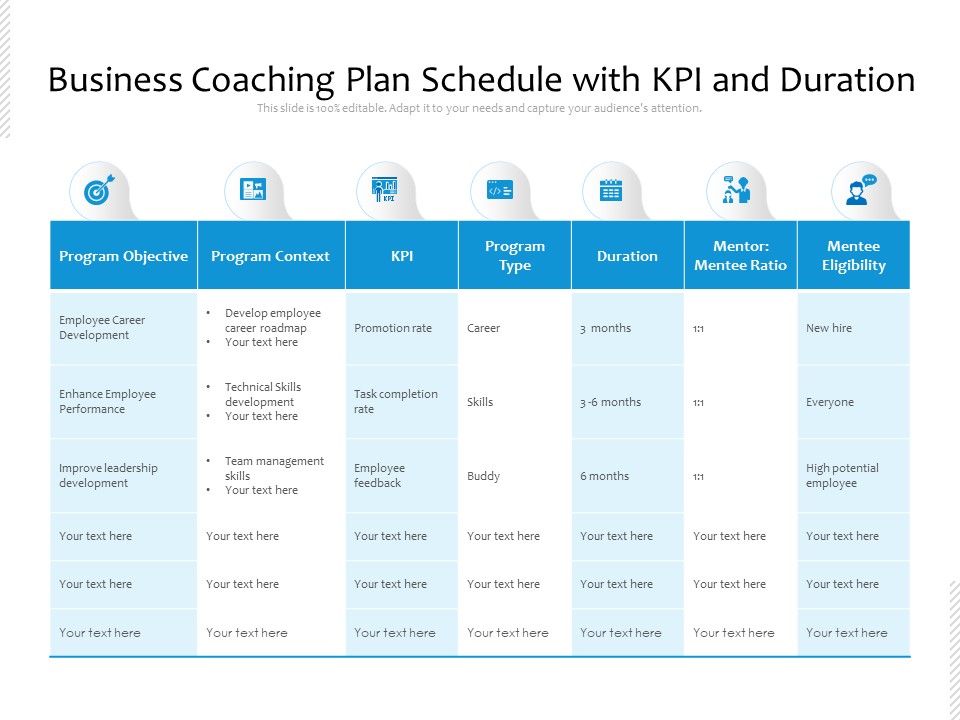 Business_Coaching_Plan_Schedule_With_KPI_And_Duration_Ppt_PowerPoint_Presentation_Gallery_Files_PDF_Slide_1.jpg