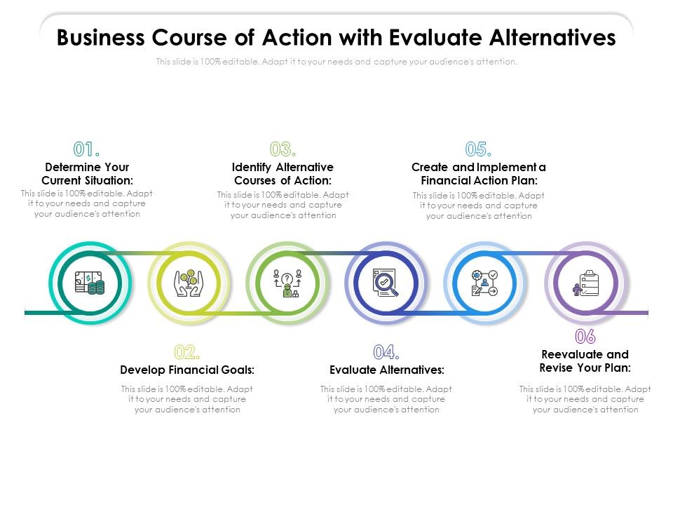 Business_Course_Of_Action_With_Evaluate_Alternatives_Ppt_PowerPoint_Presentation_File_Summary_PDF_Slide_1.jpg