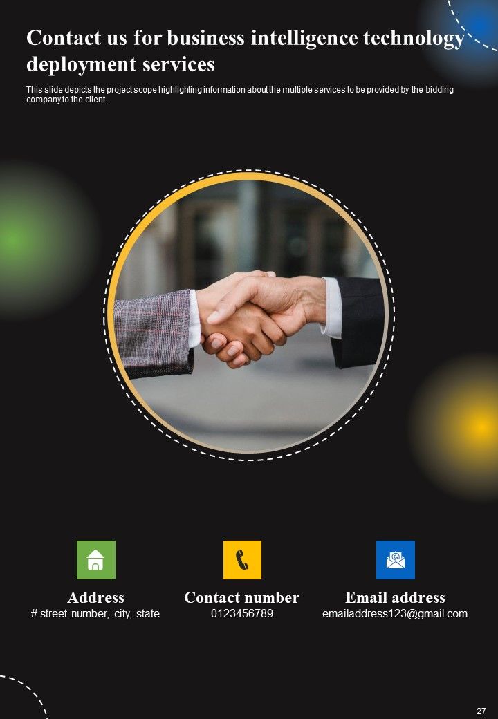 Business Intelligence Technology Deployment Proposal Example Document Report Doc Pdf Ppt