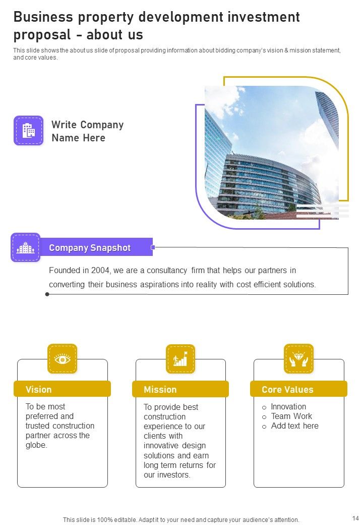 Business Property Development Investment Proposal Example Document Report Doc Pdf Ppt