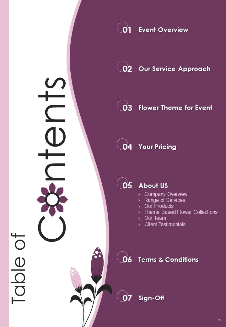 Business Proposal For Event Florist Enterprise Example Document Report Doc Pdf Ppt