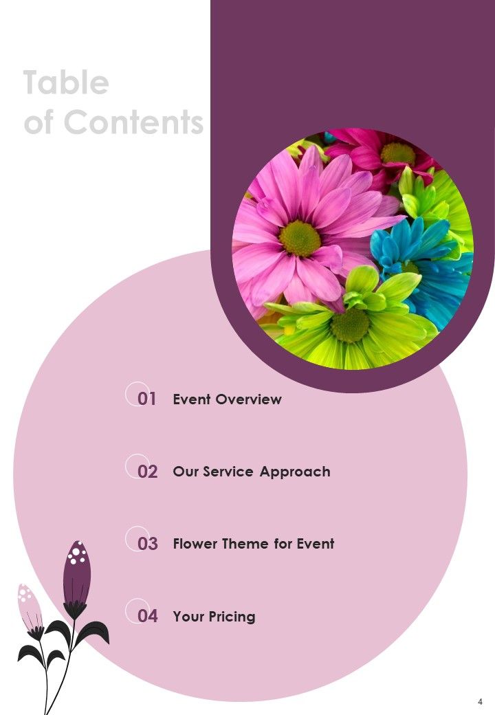 Business Proposal For Event Florist Enterprise Example Document Report Doc Pdf Ppt
