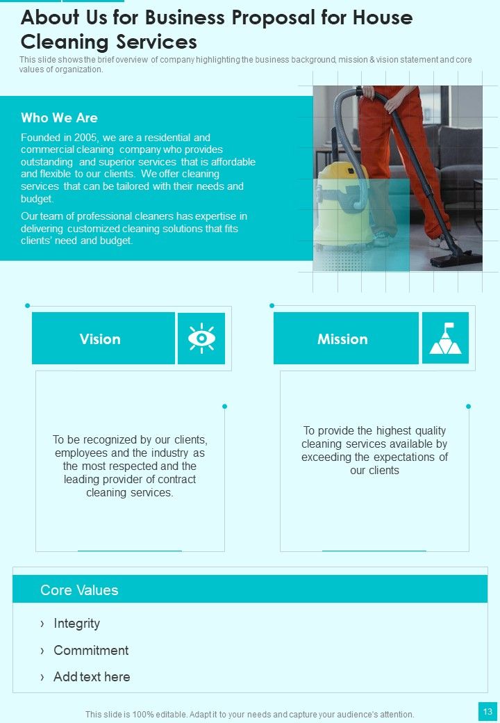 Business Proposal For House Cleaning Services Example Document Report Doc Pdf Ppt
