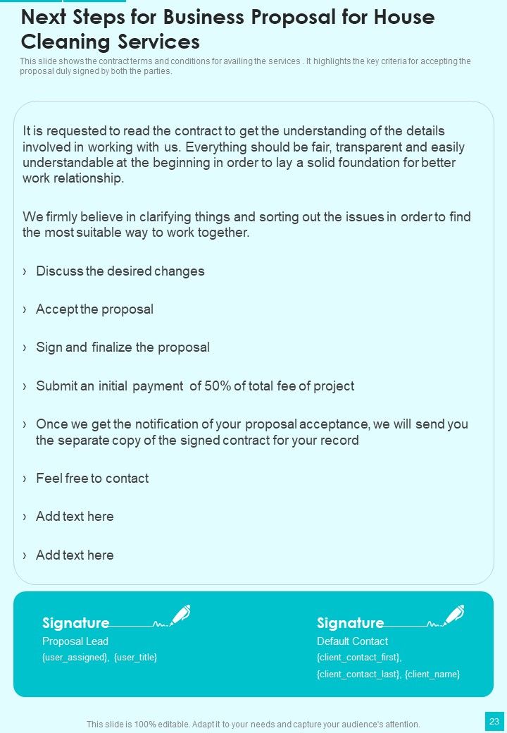 Business Proposal For House Cleaning Services Example Document Report Doc Pdf Ppt