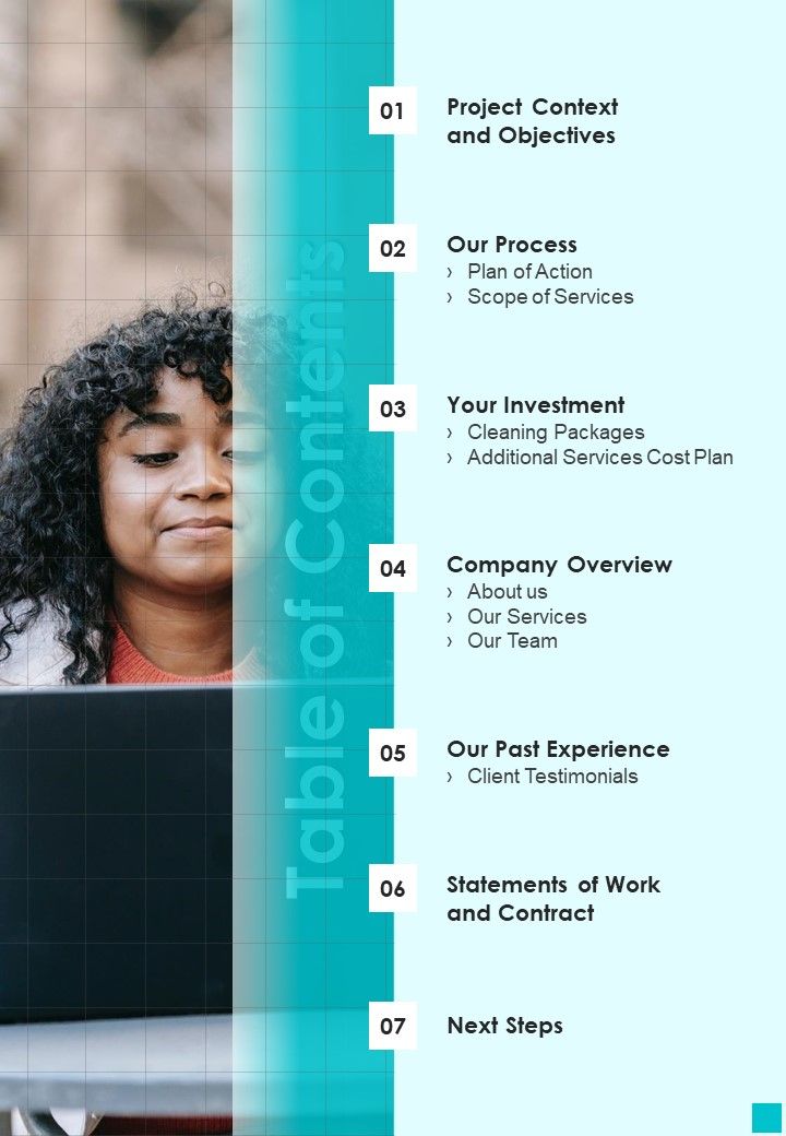 Business_Proposal_For_House_Cleaning_Services_Table_Of_Contents_One_Pager_Sample_Example_Document_Slide_1.jpg