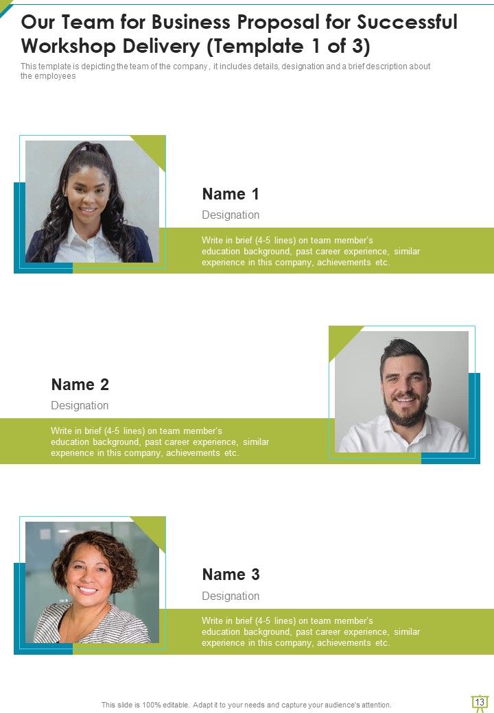 Business Proposal For Successful Workshop Delivery Example Document Report Doc Pdf Ppt