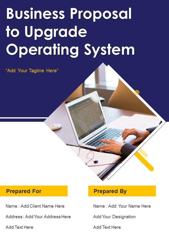 Business Proposal To Upgrade Operating System Example Document Report Doc Pdf Ppt Slide01