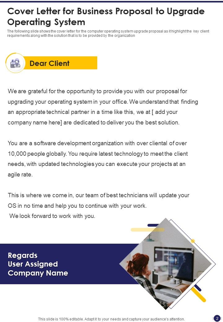 Business Proposal To Upgrade Operating System Example Document Report Doc Pdf Ppt