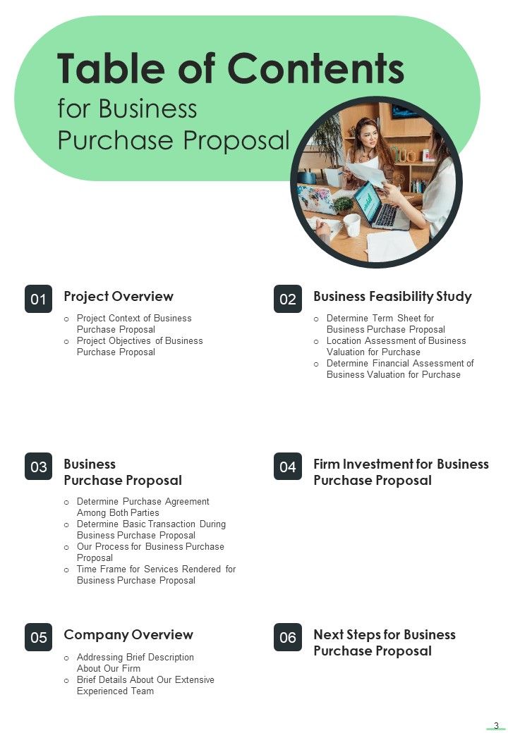 Business Purchase Proposal Example Document Report Doc Pdf Ppt