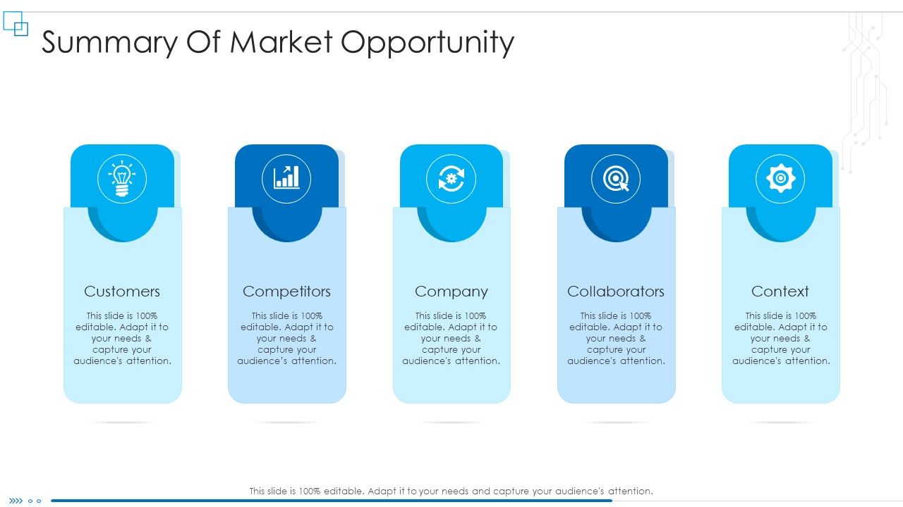 Business_Scheme_Management_Synopsis_Summary_Of_Market_Opportunity_Elements_PDF_Slide_1.jpg