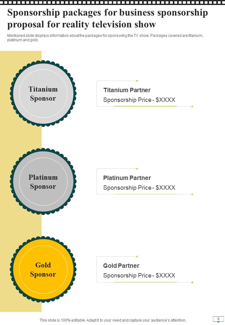 Business Sponsorship Proposal For Reality Television Show Example Document Report Doc Pdf Ppt