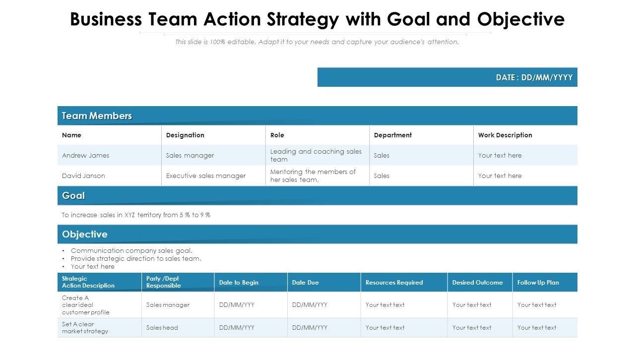 Business_Team_Action_Strategy_With_Goal_And_Objective_Ppt_PowerPoint_Presentation_Inspiration_Diagrams_PDF_Slide_1.jpg