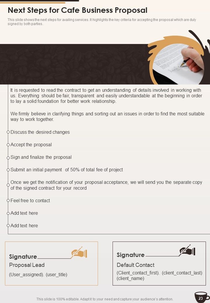 Cafe Business Proposal Example Document Report Doc Pdf Ppt