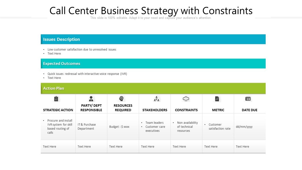 Call_Center_Business_Strategy_With_Constraints_Ppt_PowerPoint_Presentation_Styles_Background_Designs_PDF_Slide_1.jpg