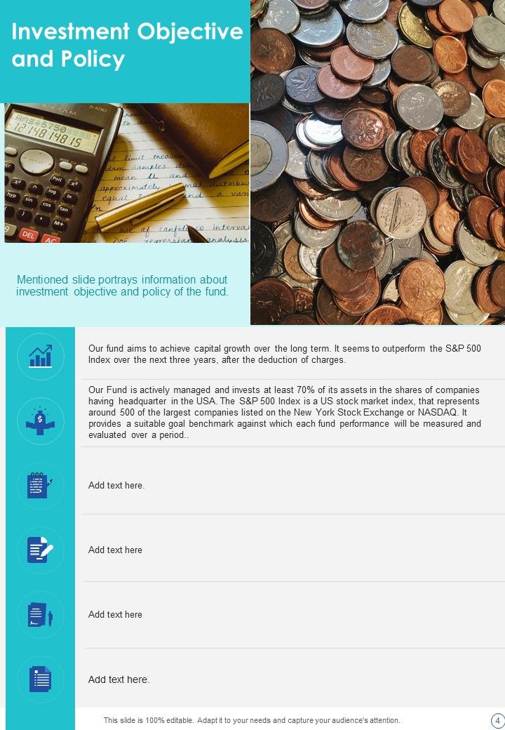 Capital Investment Performance Yearly Report One Pager Documents
