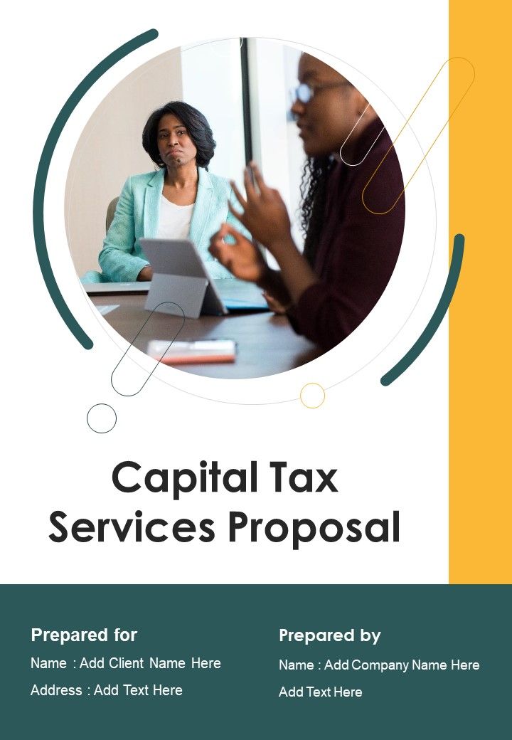 Capital Tax Services Proposal Example Document Report Doc Pdf Ppt Slide01