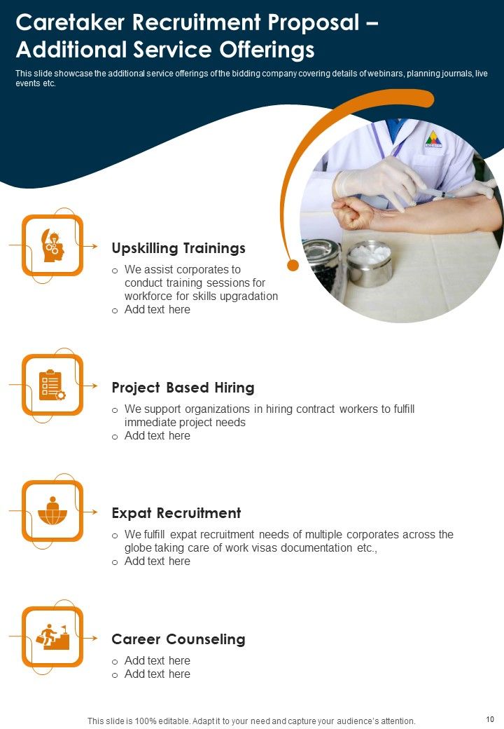 Caretaker Recruitment Proposal Example Document Report Doc Pdf Ppt