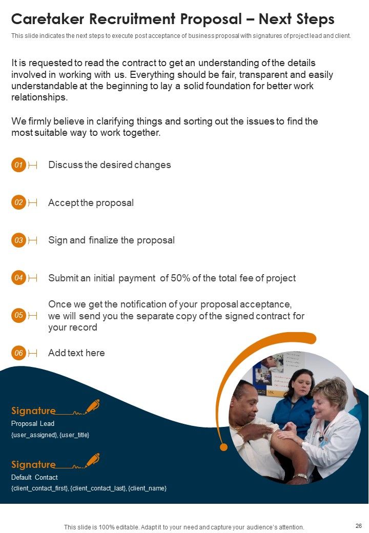 Caretaker Recruitment Proposal Example Document Report Doc Pdf Ppt