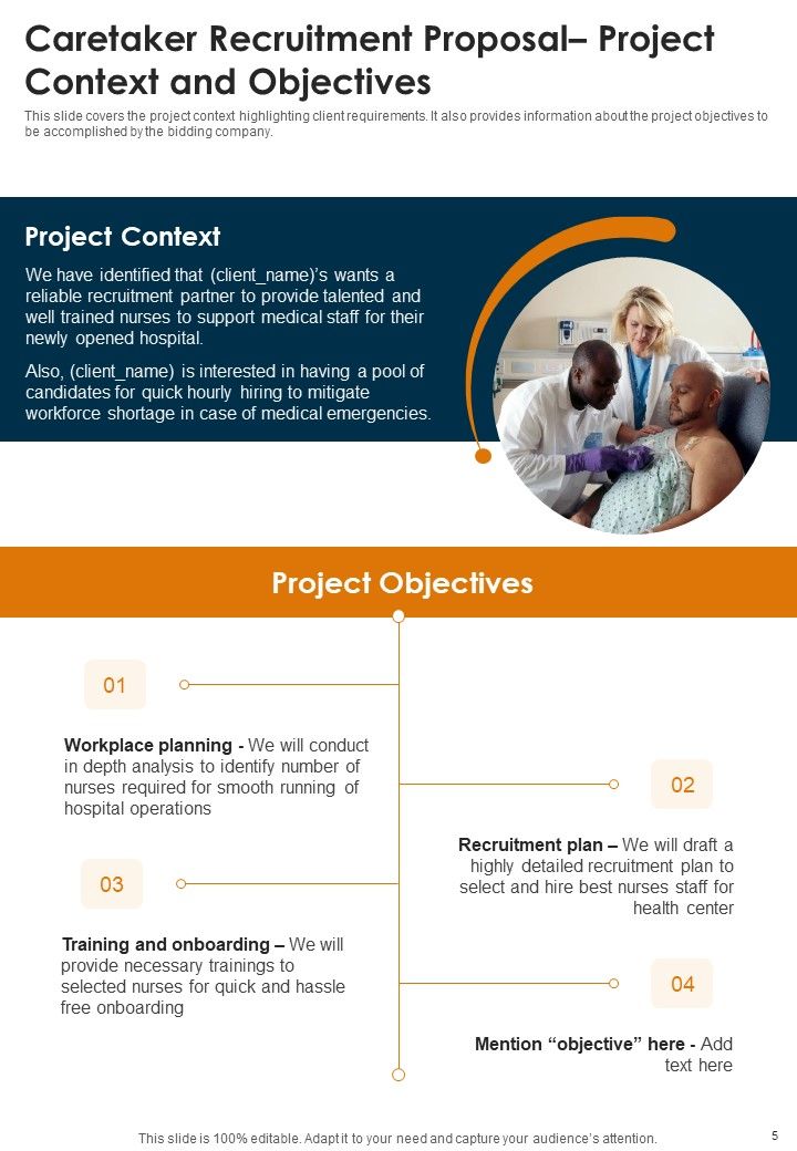 Caretaker Recruitment Proposal Example Document Report Doc Pdf Ppt