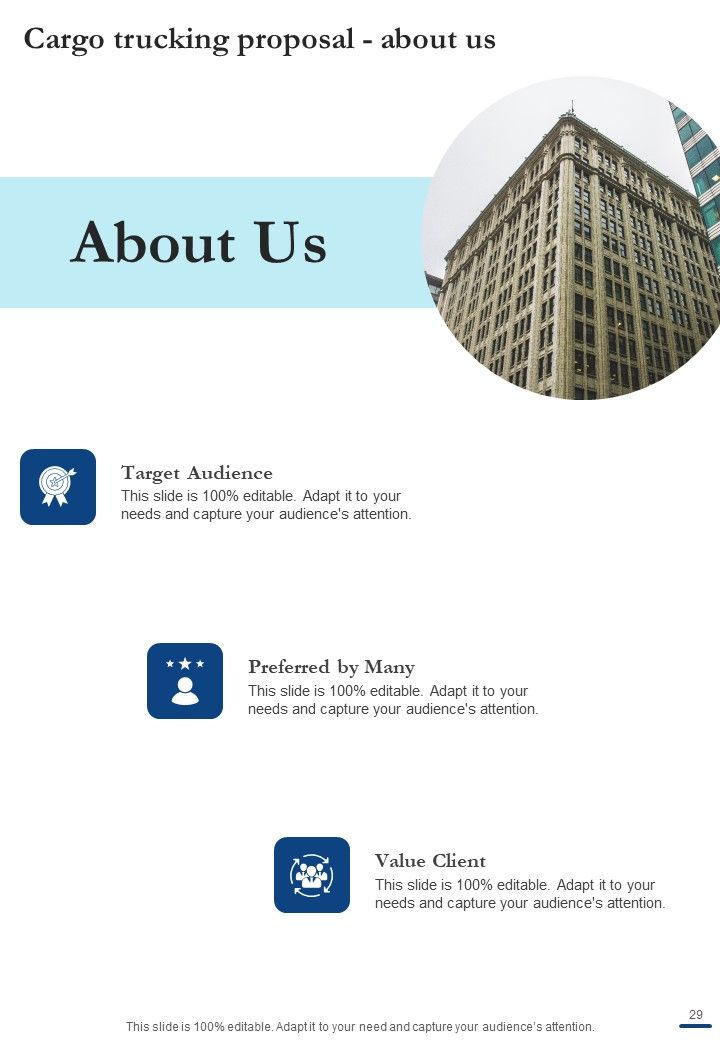 Cargo Trucking Proposal Example Document Report Doc Pdf Ppt