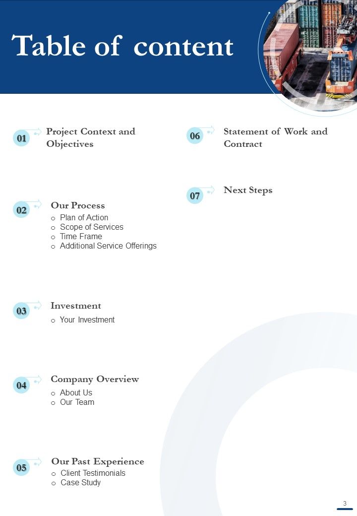 Cargo Trucking Proposal Example Document Report Doc Pdf Ppt